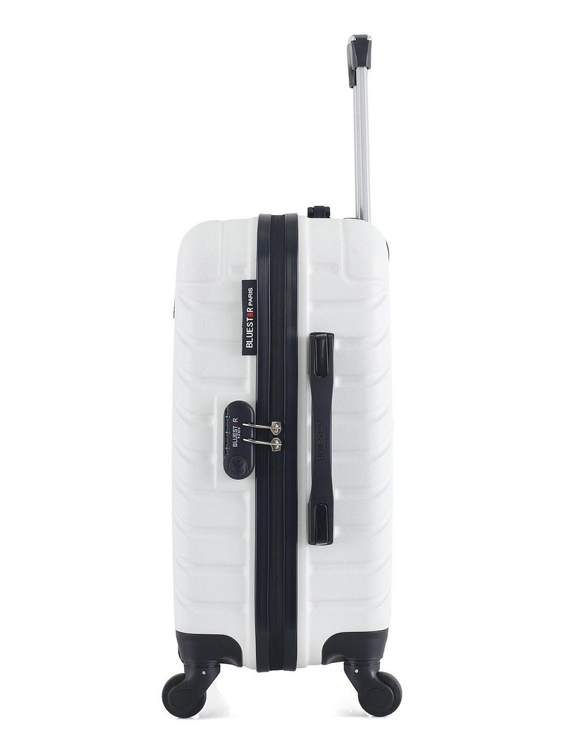 BLUESTAR - Valise Cabine CITE 55 cm 4 Roues Blanc - Kiabi
