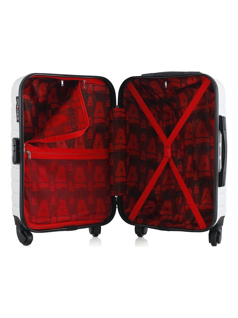 BLUESTAR - Valise Cabine CITE 55 cm 4 Roues Blanc - Kiabi