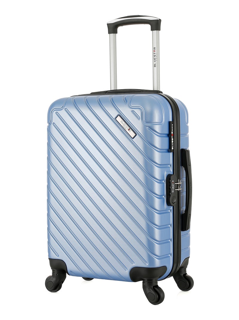 BLUESTAR - Valise Cabine CITE 55 cm 4 Roues Bleu - Kiabi