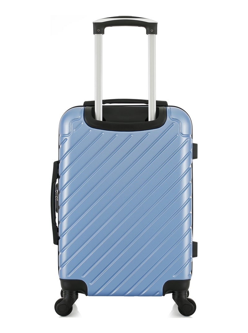 BLUESTAR - Valise Cabine CITE 55 cm 4 Roues Bleu - Kiabi