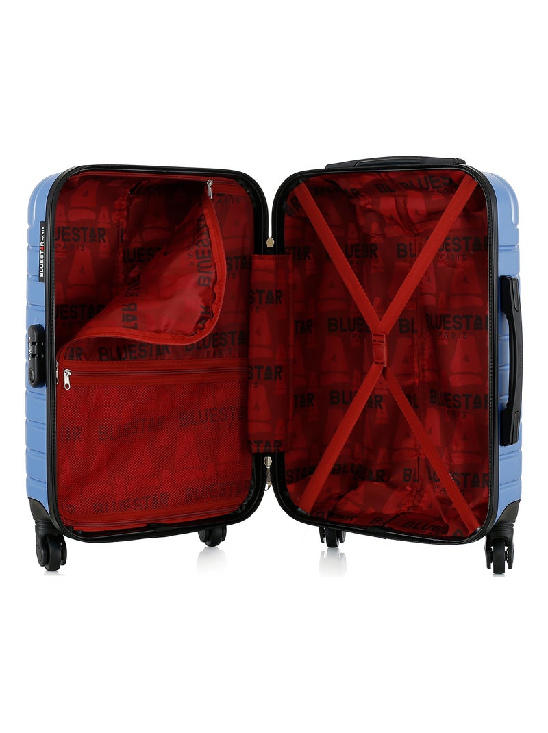 BLUESTAR - Valise Cabine CITE 55 cm 4 Roues Bleu - Kiabi