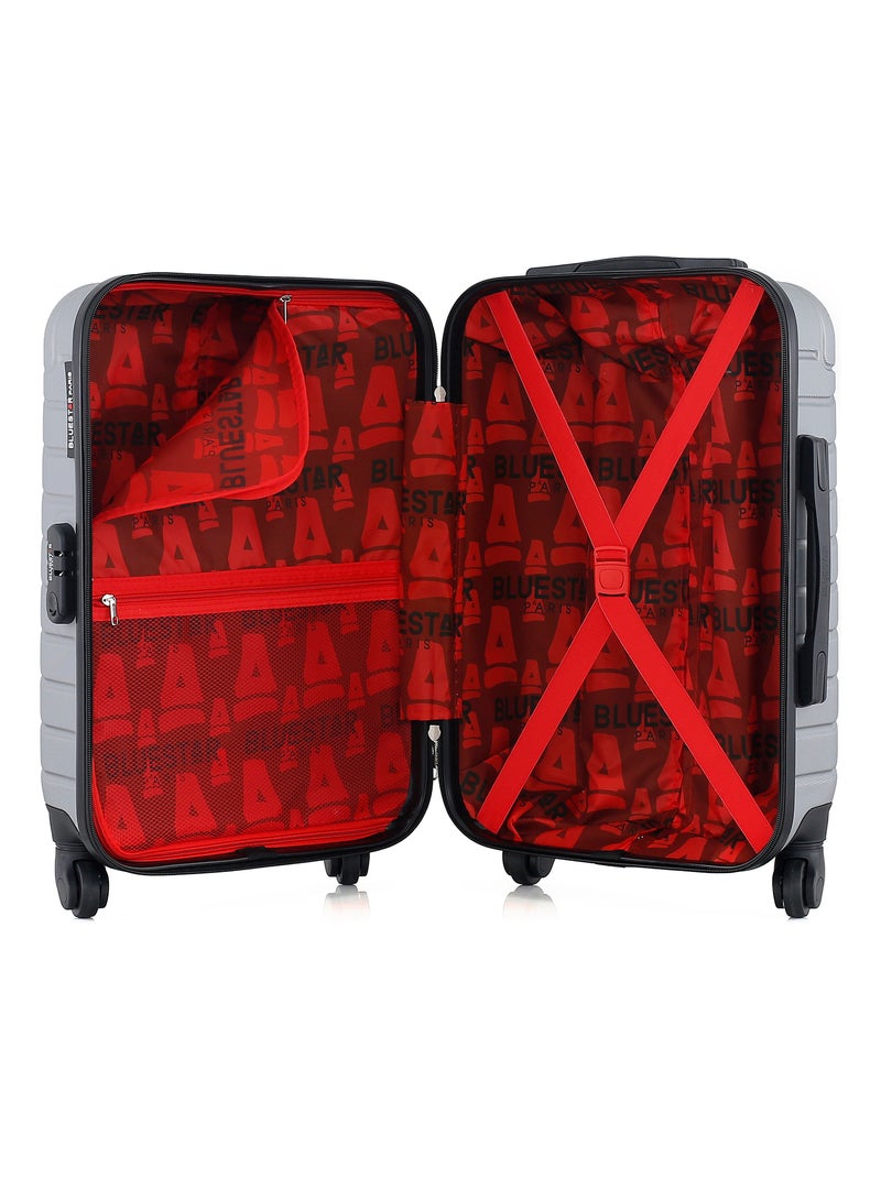 BLUESTAR - Valise Cabine CITE 55 cm 4 Roues Gris - Kiabi