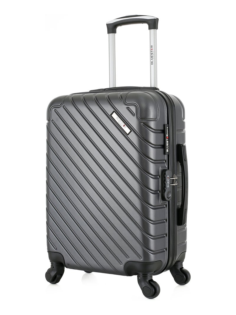 BLUESTAR - Valise Cabine CITE 55 cm 4 Roues Gris foncé - Kiabi