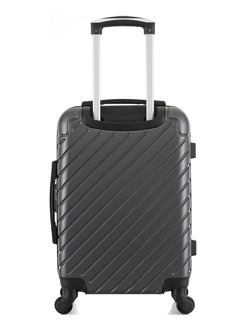 BLUESTAR - Valise Cabine CITE 55 cm 4 Roues Gris foncé - Kiabi