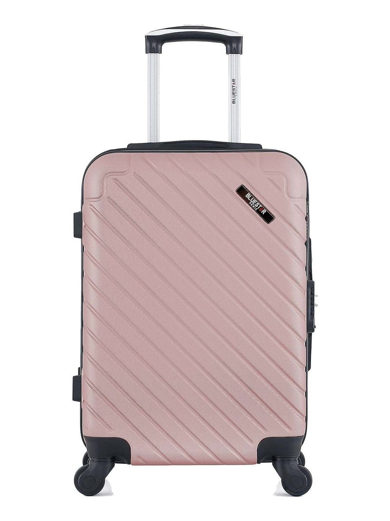 BLUESTAR - Valise Cabine CITE 55 cm 4 Roues Rose clair - Kiabi
