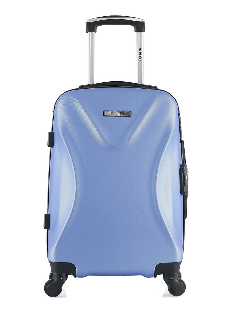 BLUESTAR - Valise Cabine GARIBALDI 55 cm 4 Roues Bleu clair - Kiabi