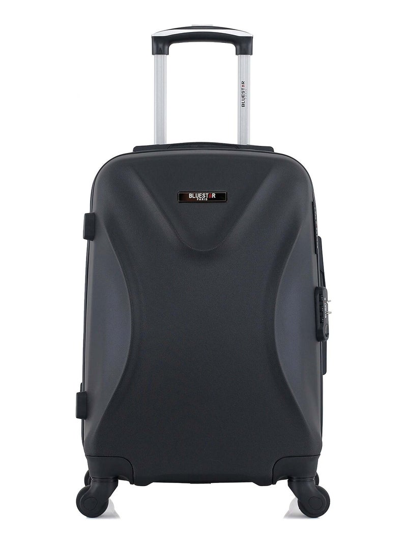 BLUESTAR - Valise Cabine GARIBALDI 55 cm 4 Roues Noir - Kiabi