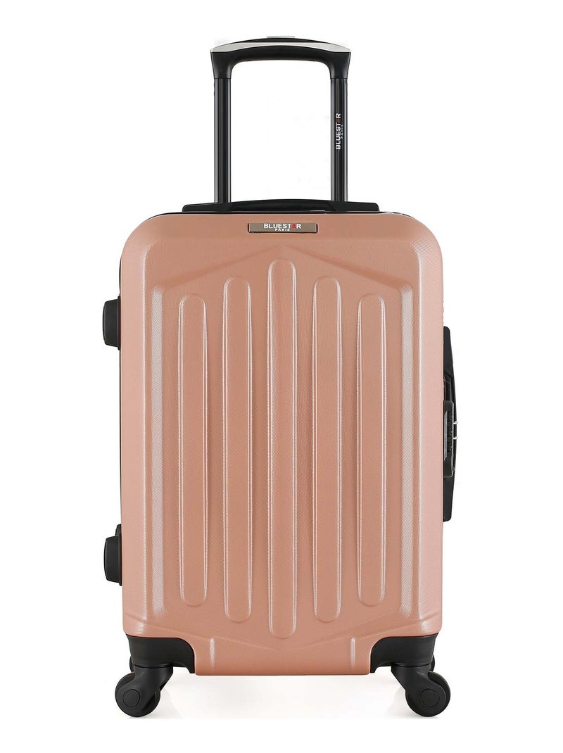 BLUESTAR - Valise Cabine HAGEN 55 cm 4 Roues Rose clair - Kiabi