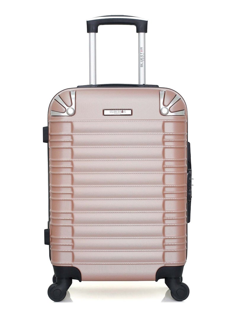 BLUESTAR - Valise Cabine LIMA 55 cm 4 Roues Rose clair - Kiabi