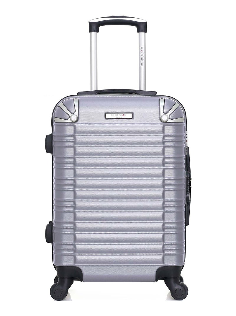 BLUESTAR - Valise Cabine LIMA 55 cm 4 Roues Violet clair - Kiabi