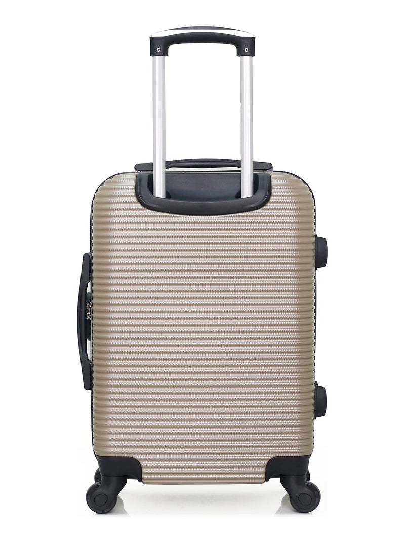 BLUESTAR - Valise Cabine LONDON 55 cm 4 Roues Beige - Kiabi