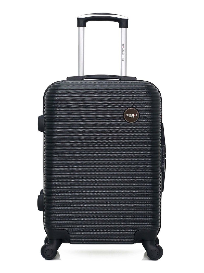 BLUESTAR - Valise Cabine LONDON 55 cm 4 Roues Noir - Kiabi