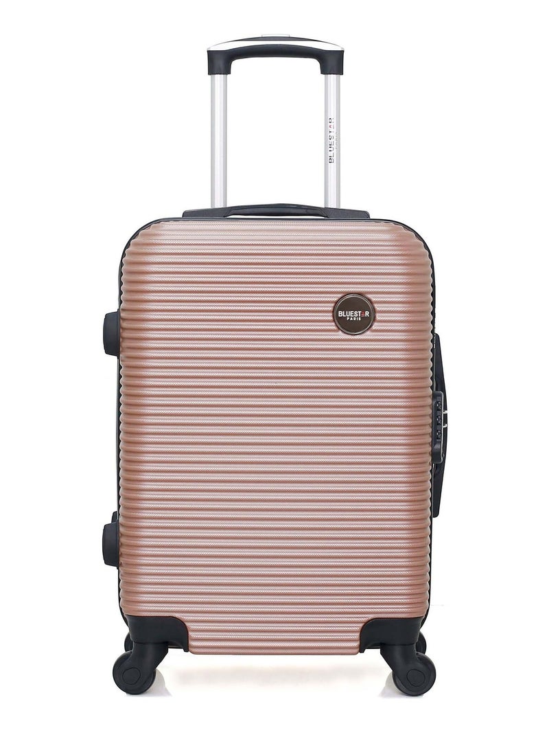BLUESTAR - Valise Cabine LONDON 55 cm 4 Roues Rose clair - Kiabi