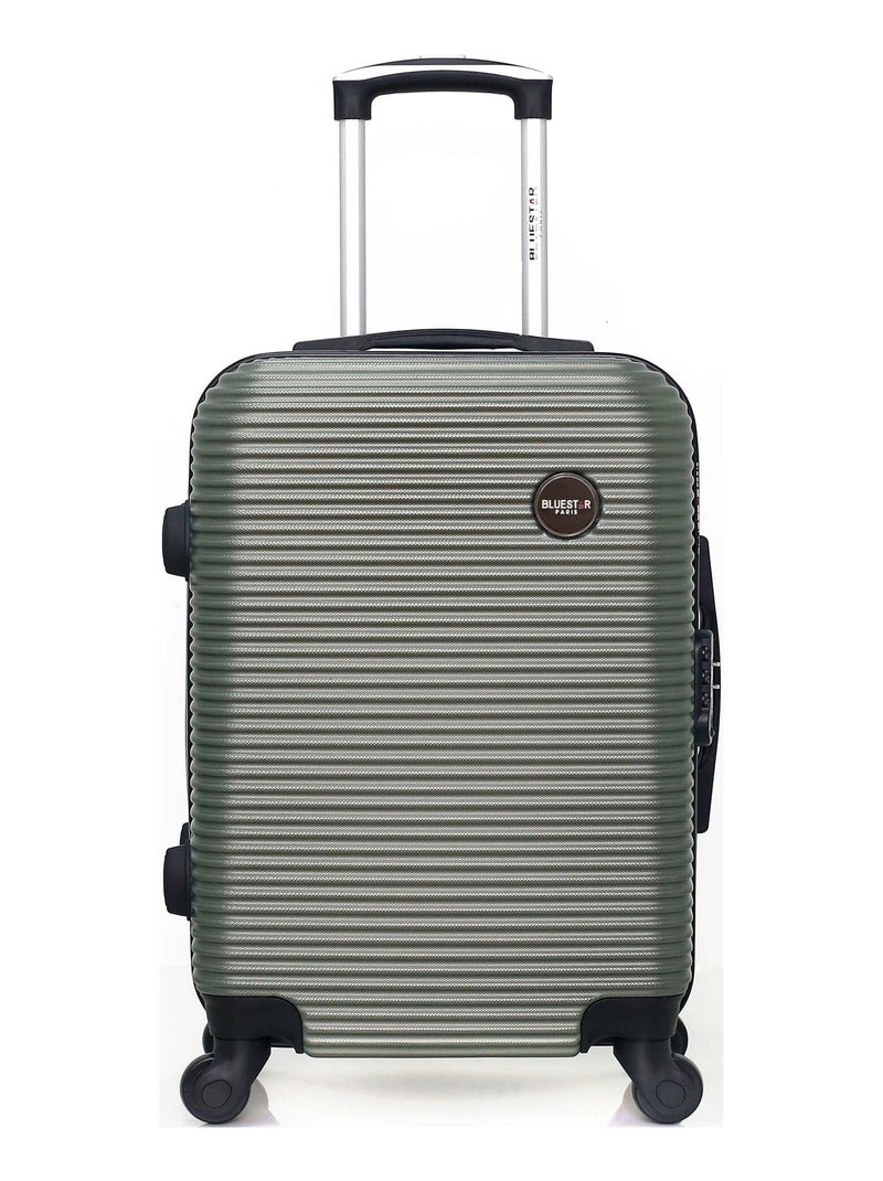 BLUESTAR - Valise Cabine LONDON 55 cm 4 Roues Vert kaki - Kiabi