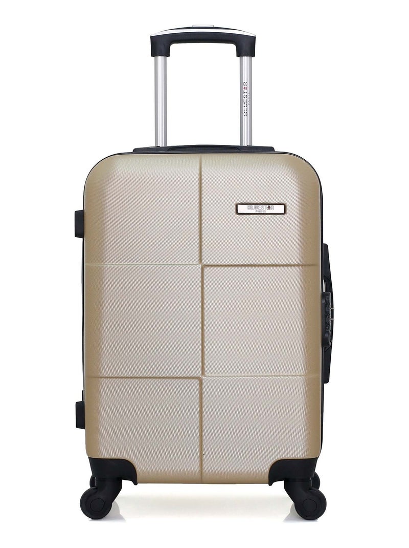 BLUESTAR - Valise Cabine MIAMI 55 cm 4 Roues Beige - Kiabi