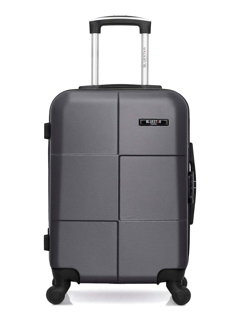 BLUESTAR - Valise Cabine MIAMI 55 cm 4 Roues Gris foncé - Kiabi