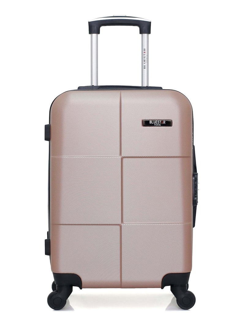 BLUESTAR - Valise Cabine MIAMI 55 cm 4 Roues Rose clair - Kiabi
