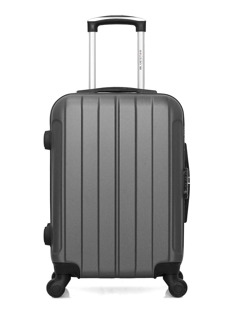 BLUESTAR - Valise Cabine NAPOLI 55 cm 4 Roues Gris foncé - Kiabi