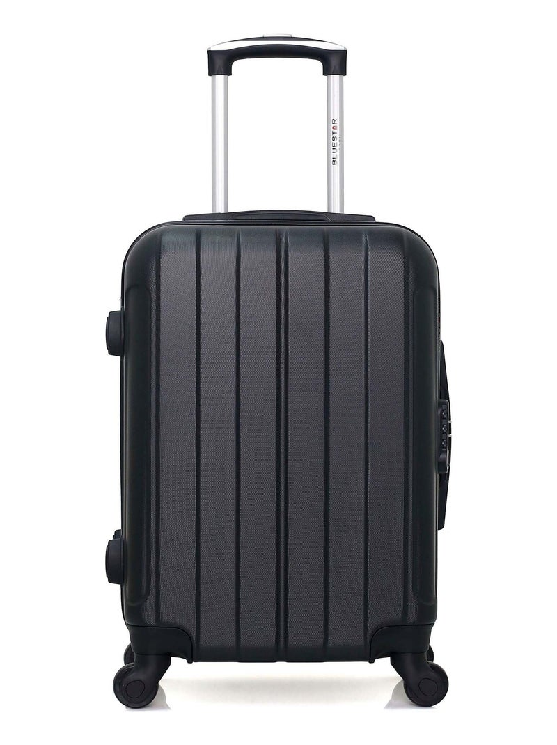 BLUESTAR - Valise Cabine NAPOLI 55 cm 4 Roues Noir - Kiabi