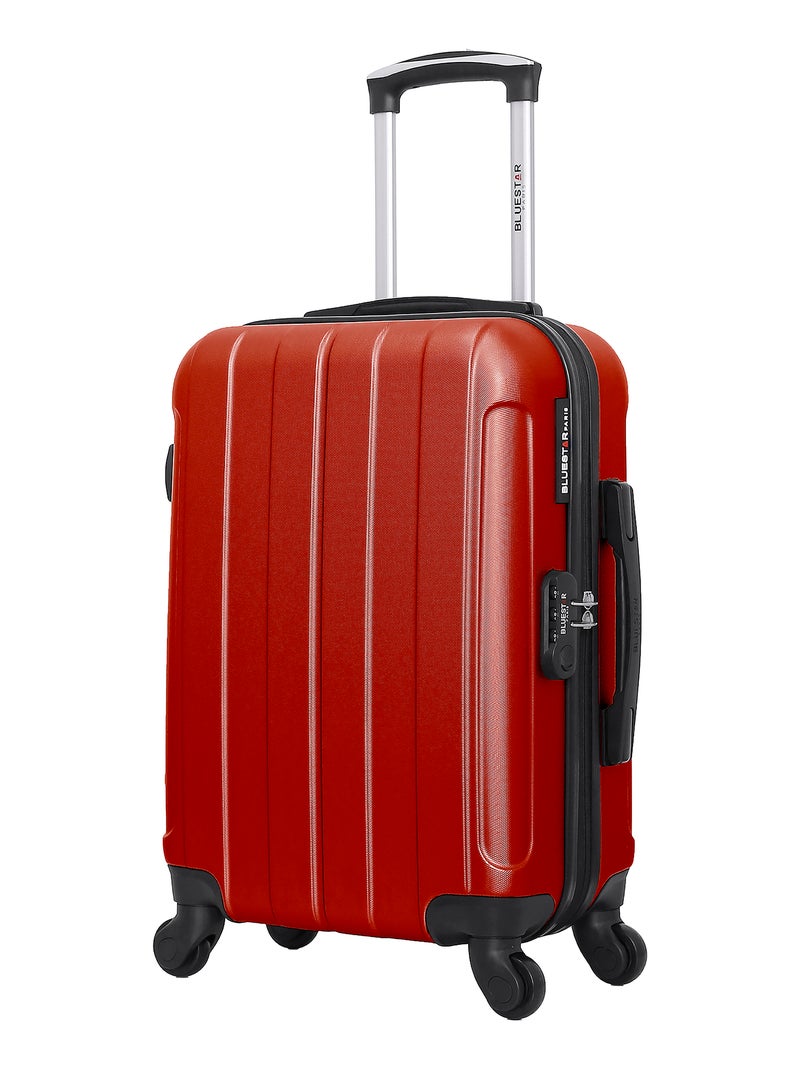 BLUESTAR - Valise Cabine NAPOLI 55 cm 4 Roues Rouge - Kiabi