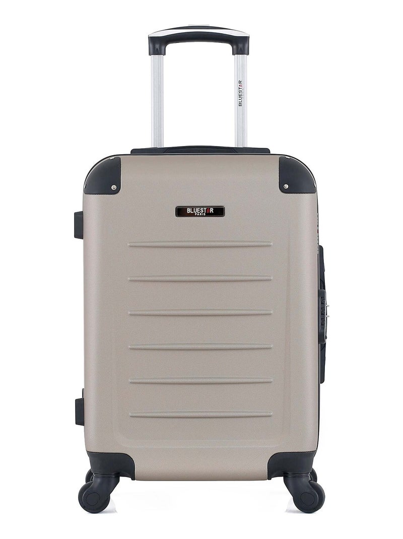 BLUESTAR - Valise Cabine OPERA 55 cm 4 Roues Beige - Kiabi