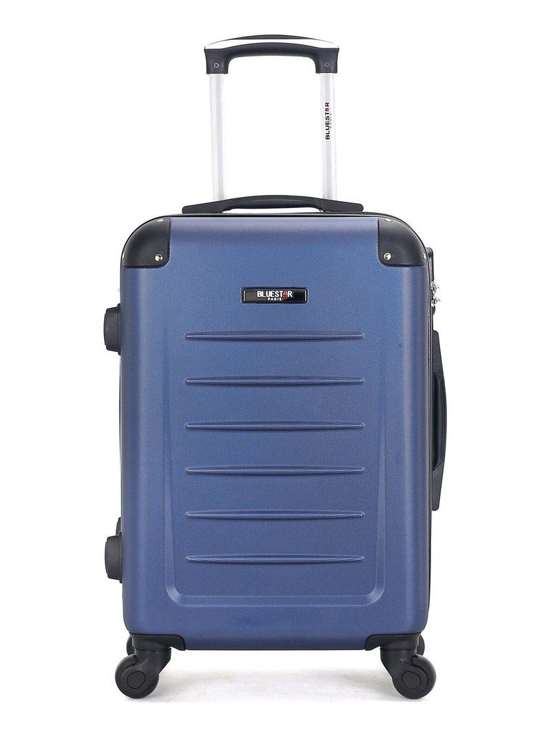 BLUESTAR - Valise Cabine OPERA 55 cm 4 Roues Bleu marine - Kiabi