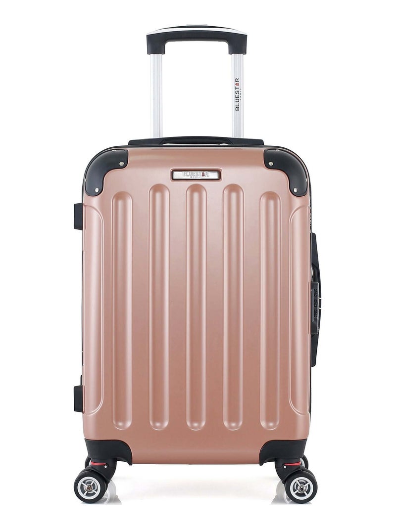 BLUESTAR - Valise Cabine TUNIS 55 cm 4 Roues Rose clair - Kiabi