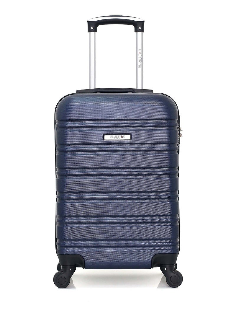 BLUESTAR - Valise Cabine XS BILBAO-E 50 cm 4 Roues Bleu marine - Kiabi