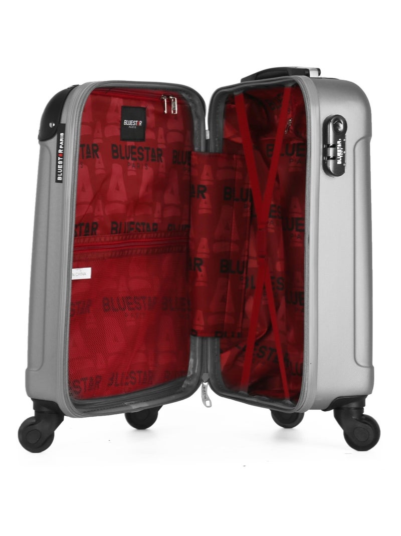 BLUESTAR - Valise Cabine XS MADRID-E 50 cm 4 Roues Gris - Kiabi