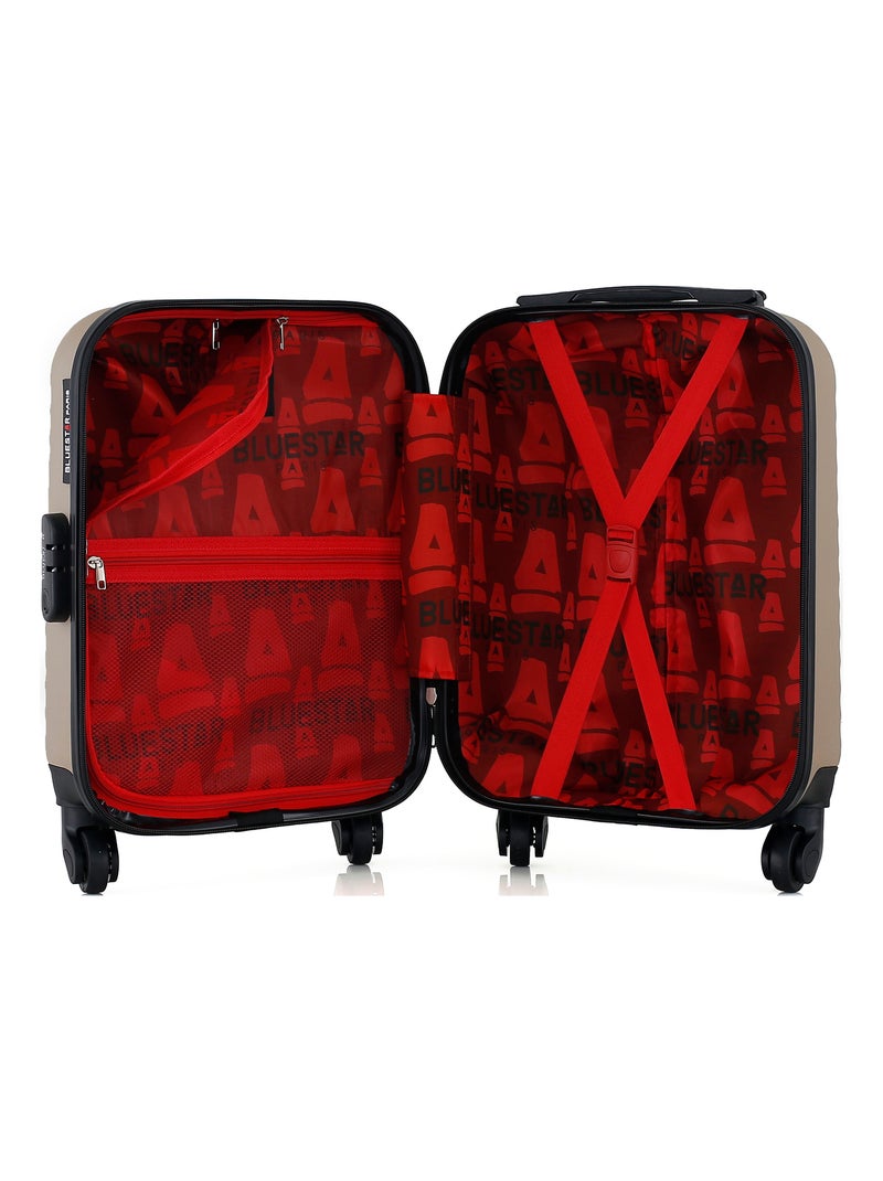 BLUESTAR - Valise Cabine XXS BRAZILIA 46 cm 4 Roues Beige - Kiabi