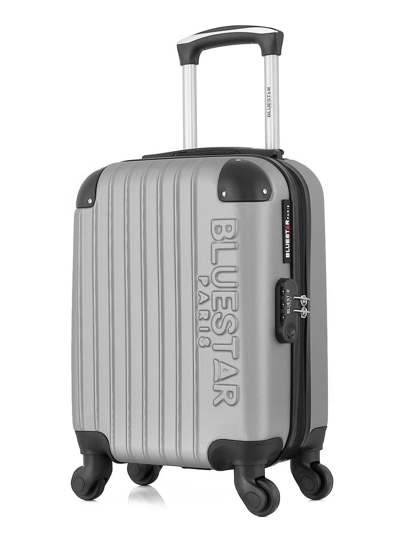 BLUESTAR - Valise Cabine XXS BUCAREST 46 cm 4 Roues Gris - Kiabi