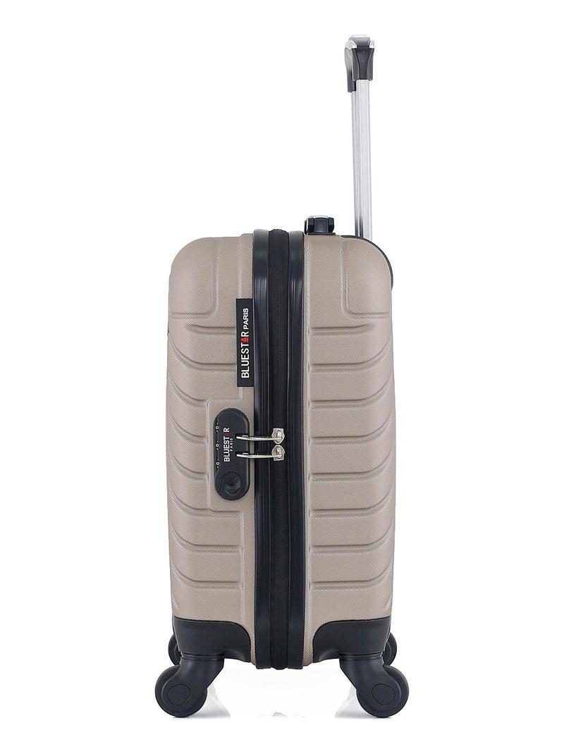 BLUESTAR - Valise Cabine XXS CITE 46 cm 4 Roues Beige - Kiabi
