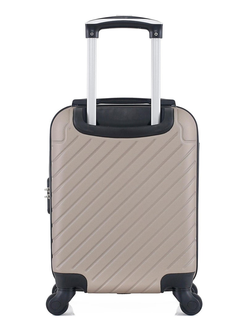BLUESTAR - Valise Cabine XXS CITE 46 cm 4 Roues Beige - Kiabi