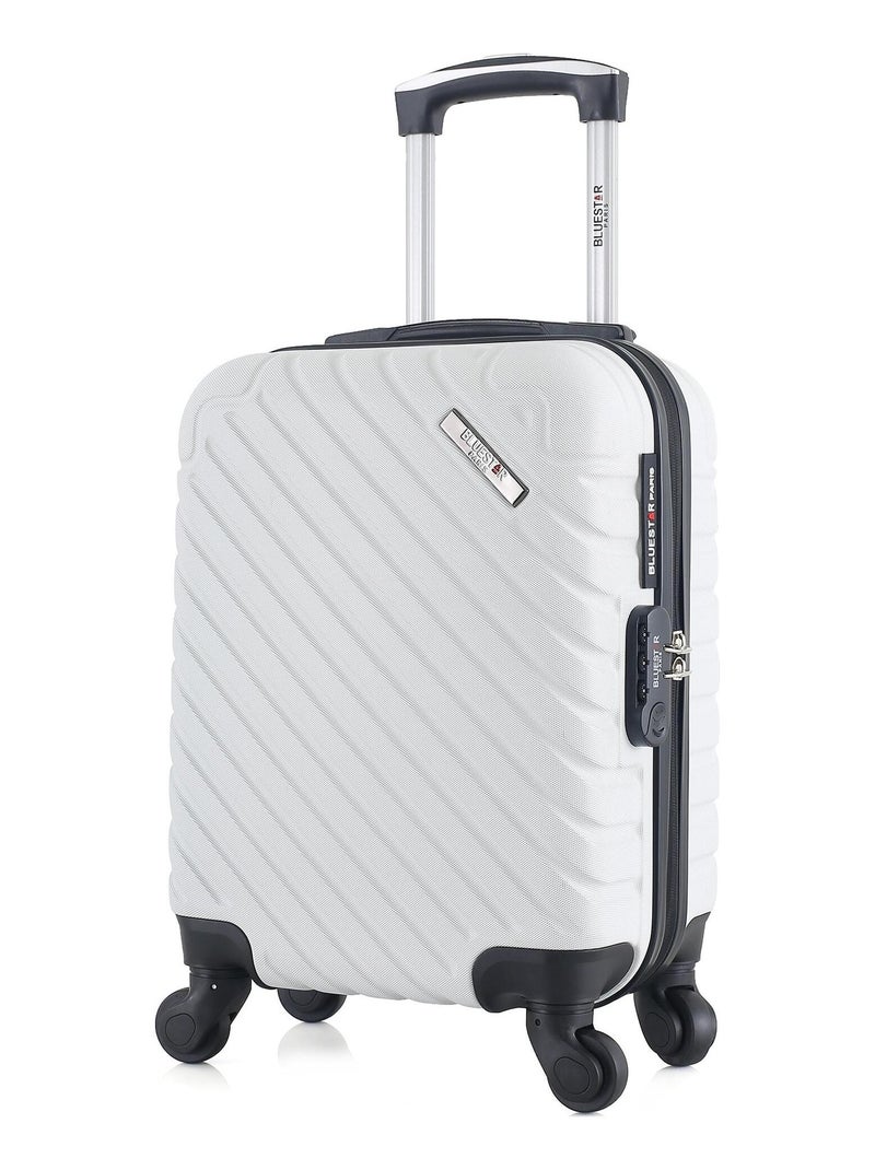 BLUESTAR - Valise Cabine XXS CITE 46 cm 4 Roues Blanc - Kiabi
