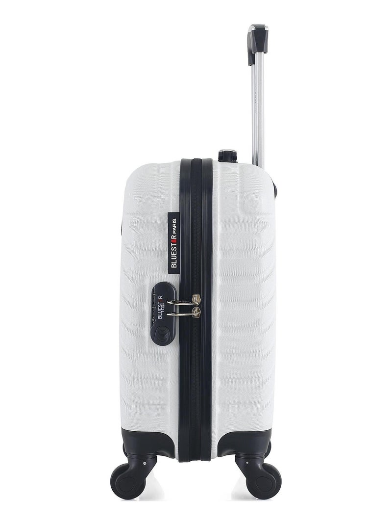 BLUESTAR - Valise Cabine XXS CITE 46 cm 4 Roues Blanc - Kiabi
