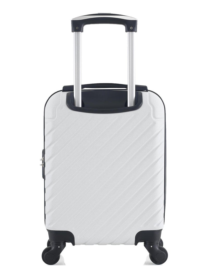 BLUESTAR - Valise Cabine XXS CITE 46 cm 4 Roues Blanc - Kiabi