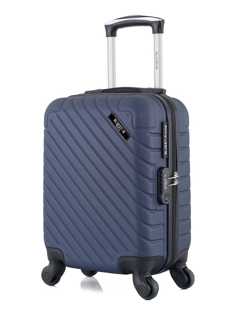BLUESTAR - Valise Cabine XXS CITE 46 cm 4 Roues Bleu Bleu marine - Kiabi