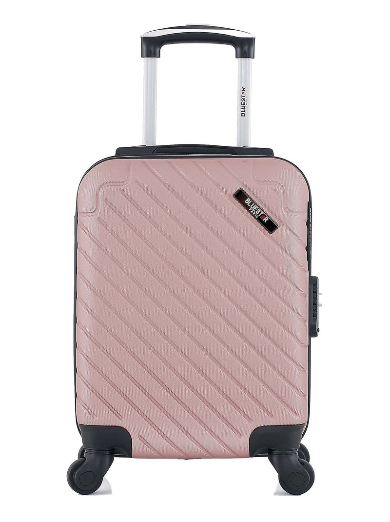 BLUESTAR - Valise Cabine XXS CITE 46 cm 4 Roues Rose clair - Kiabi