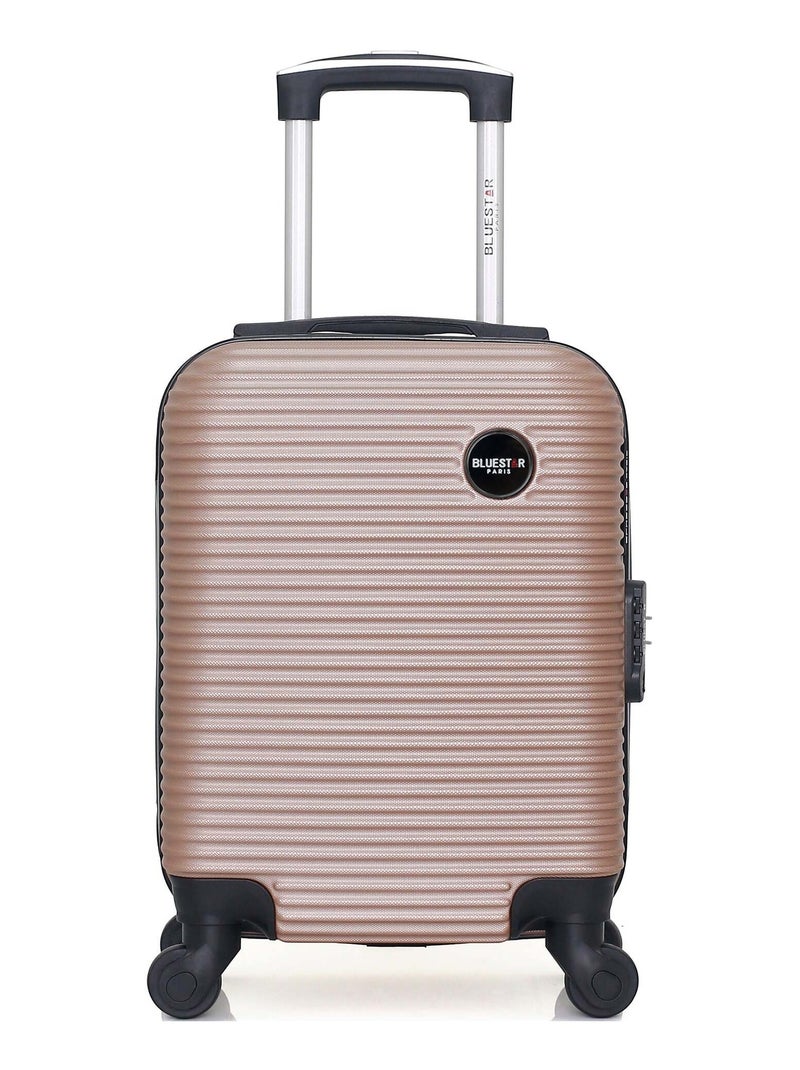 BLUESTAR - Valise Cabine XXS LONDON 46 cm 4 Roues Rose clair - Kiabi