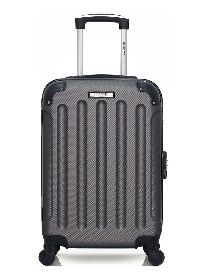 BLUESTAR - Valise Cabine XXS MADRID 46 cm 4 Roues Gris foncé - Kiabi