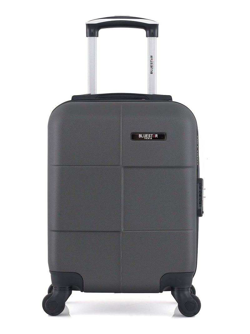 BLUESTAR - Valise Cabine XXS MIAMI 46 cm 4 Roues Gris foncé - Kiabi