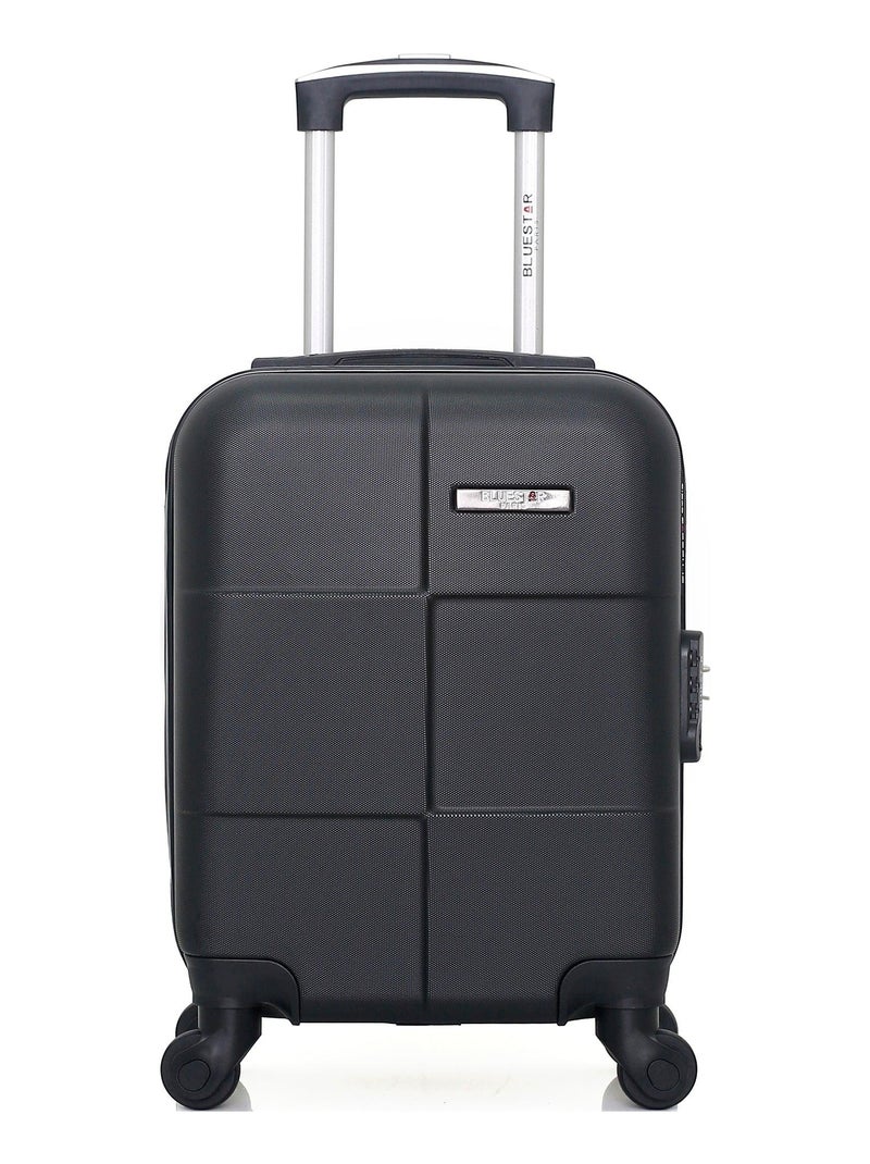 BLUESTAR - Valise Cabine XXS MIAMI 46 cm 4 Roues Noir - Kiabi