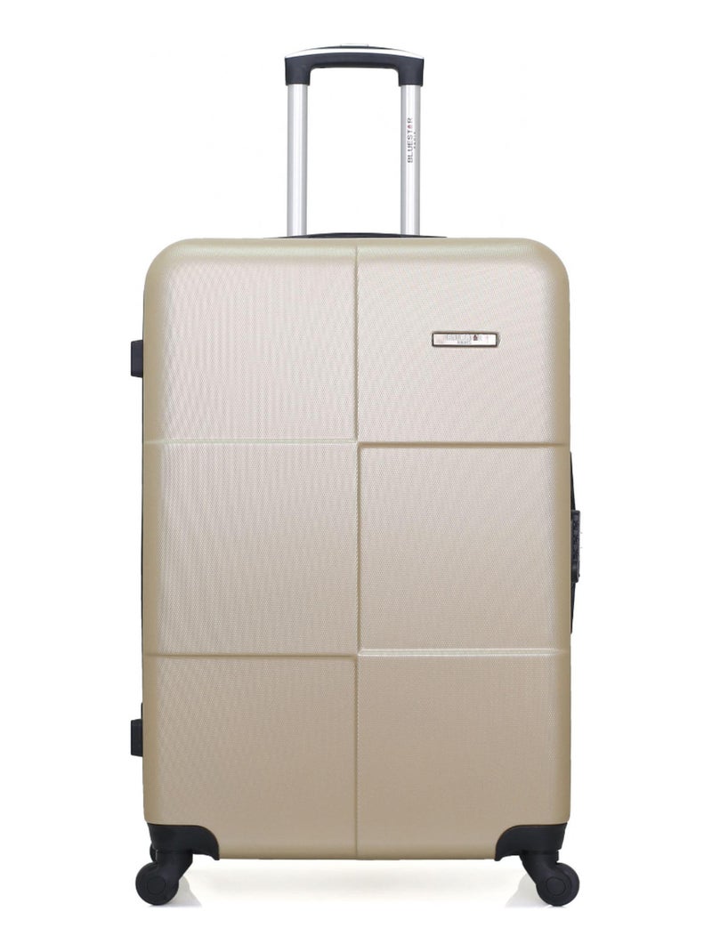 BLUESTAR - Valise Grand Format ABS MIAMI  4 Roues 75 cm Beige - Kiabi