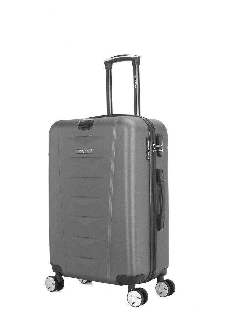 BLUESTAR - Valise Grand Format AJACCIO 75 cm 4 Roues Gris foncé - Kiabi