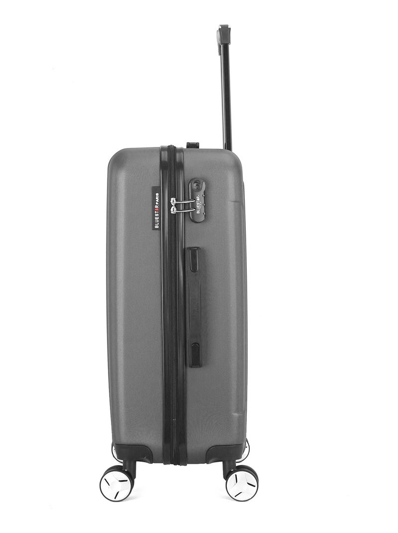 BLUESTAR - Valise Grand Format AJACCIO 75 cm 4 Roues Gris foncé - Kiabi