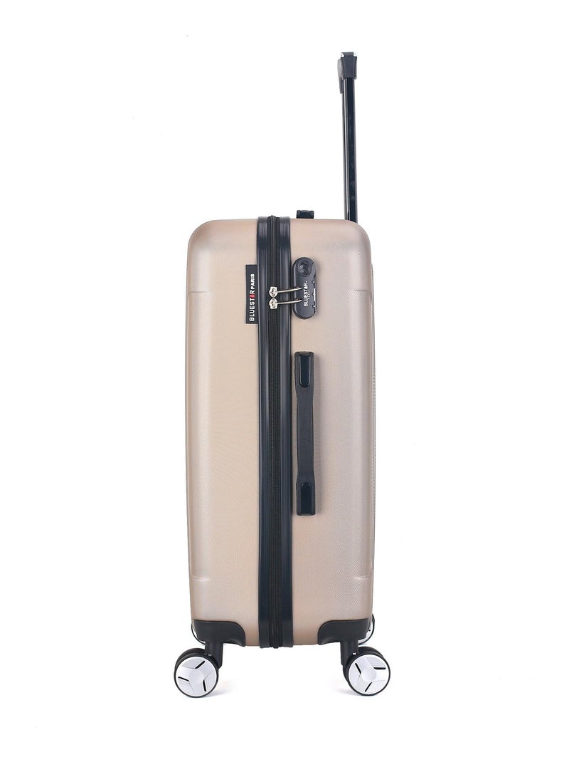 BLUESTAR - Valise Grand Format BALTIMORE 75 cm 4 Roues Beige - Kiabi