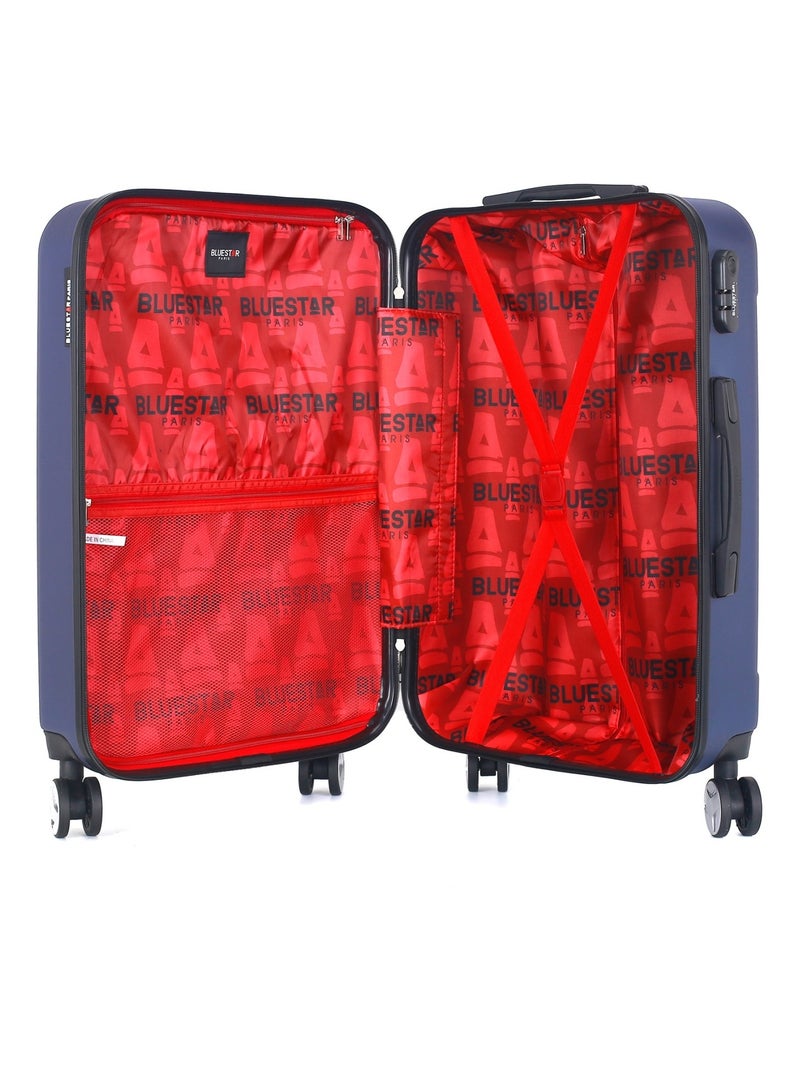 BLUESTAR - Valise Grand Format BALTIMORE 75 cm 4 Roues Bleu Bleu marine - Kiabi