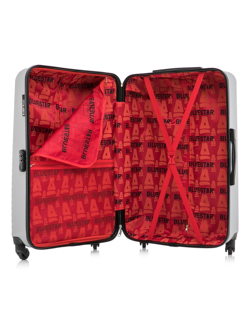 BLUESTAR - Valise Grand Format BRAZILIA 75 cm 4 Roues Gris - Kiabi