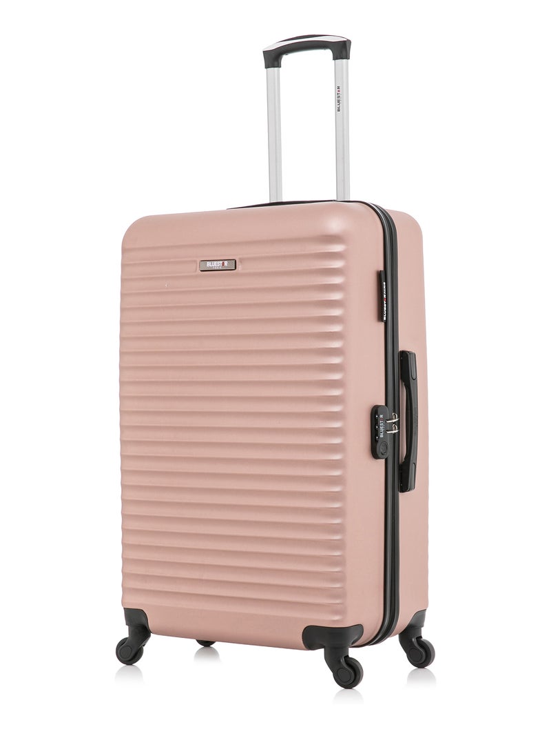BLUESTAR - Valise Grand Format BRAZILIA 75 cm 4 Roues Rose Métal - Kiabi