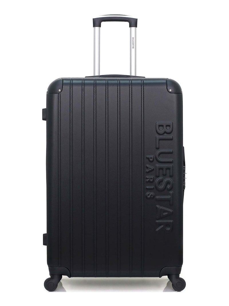 BLUESTAR - Valise Grand Format BUCAREST 75 cm 4 Roues Noir - Kiabi